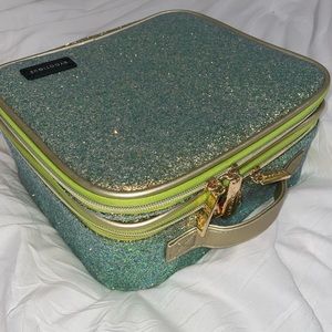 Green Blue Sequin Sparkle Makeup Bag